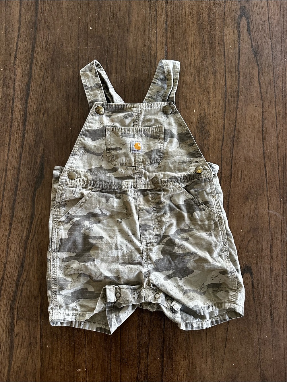 Carhartt Baby 24M Camo Shortalls Overalls Romper Toddler Cotton